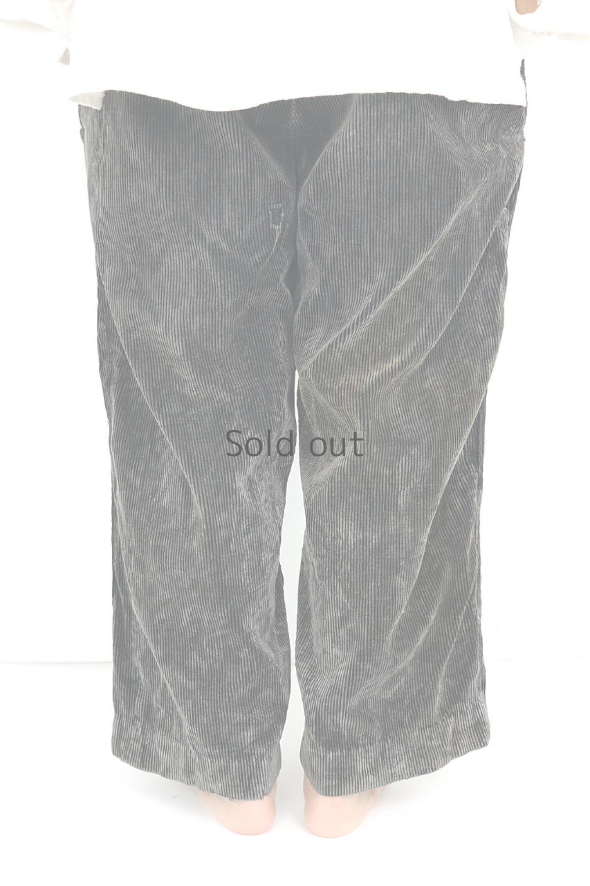 画像5: 【フランス】1940年代　太畝コーデュロイパッチワーク　ファーマーズパンツ（ダークブラウン） (5)