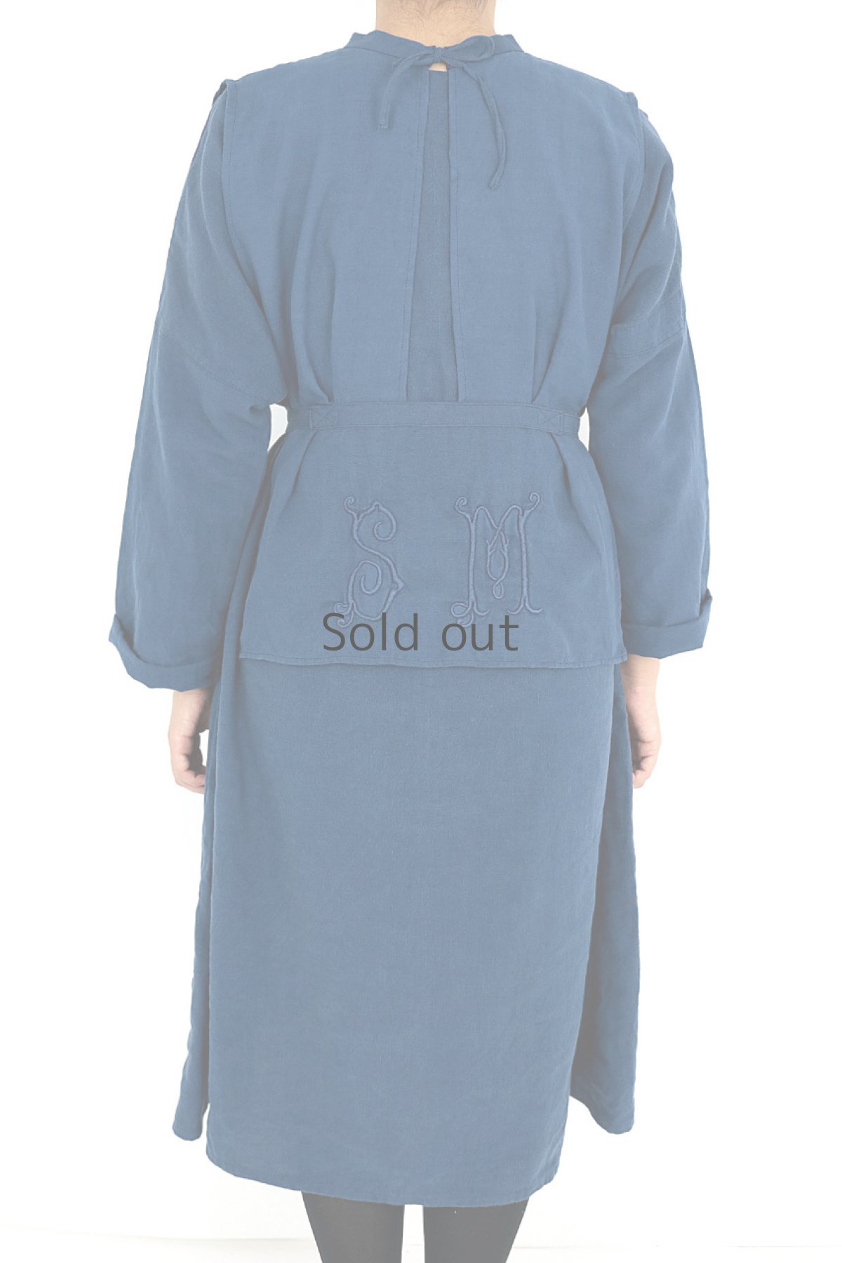 画像6: 【ササキチホ】インスピレーション　修道女のドレス（青藍色染め） (6)