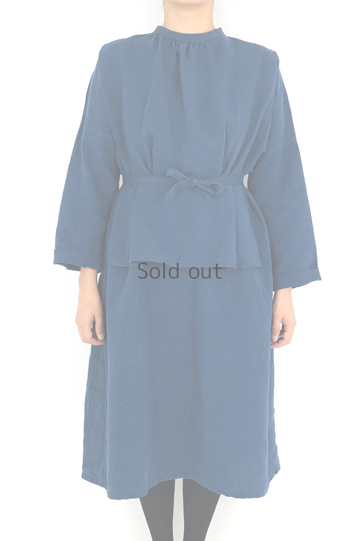 画像4: 【ササキチホ】インスピレーション　修道女のドレス（青藍色染め） (4)