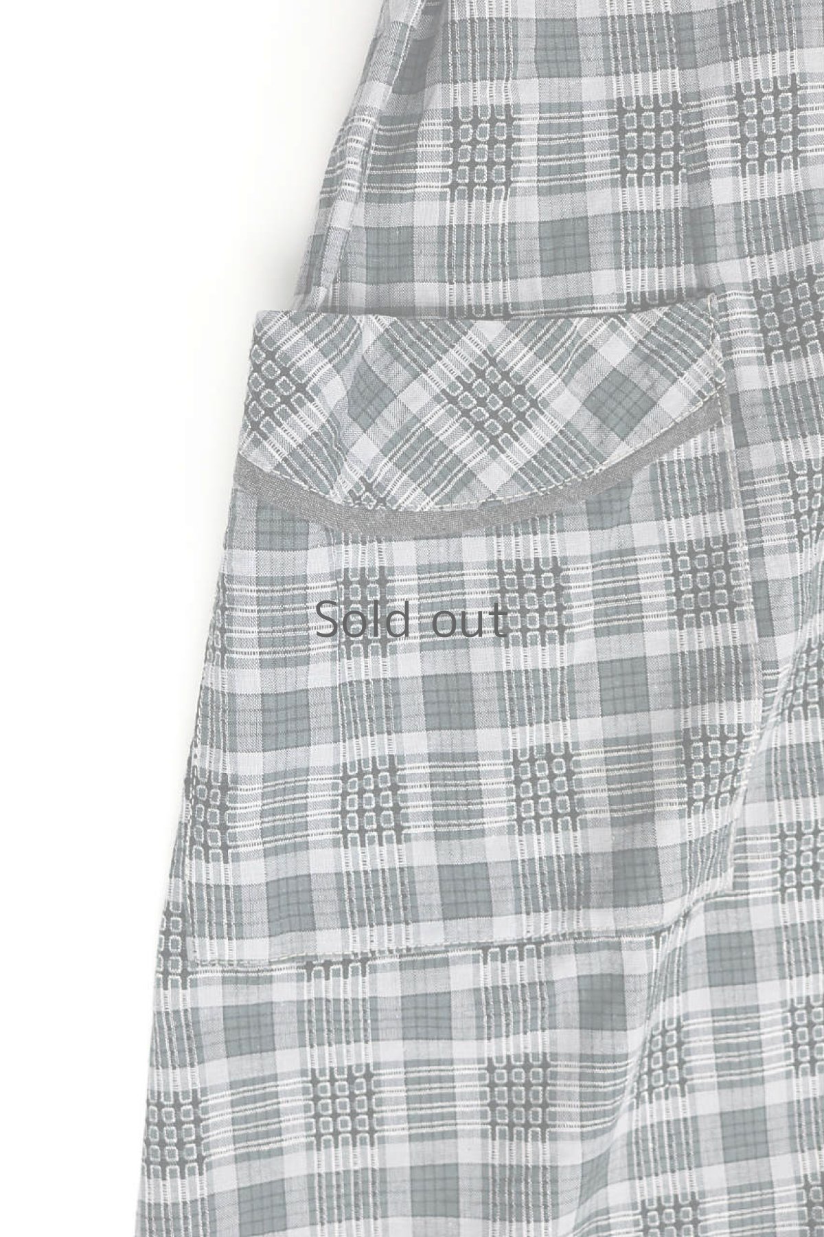 画像10: 【フランス】1950年代頃のグレーチェックワークドレス (10)