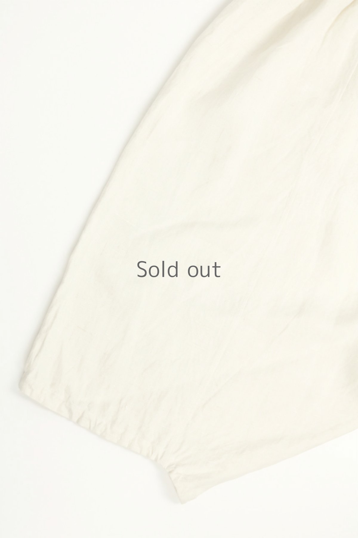 画像7: 【ササキチホ】アンティークリネン　たっぷりパンツ（生成り色） (7)