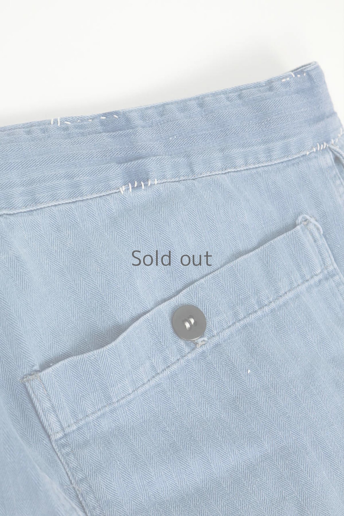 画像14: 【MITSUGU SASAKI】ビンテージ×リメイク　パッチワーク　ワークパンツ(ウエストひも） (14)