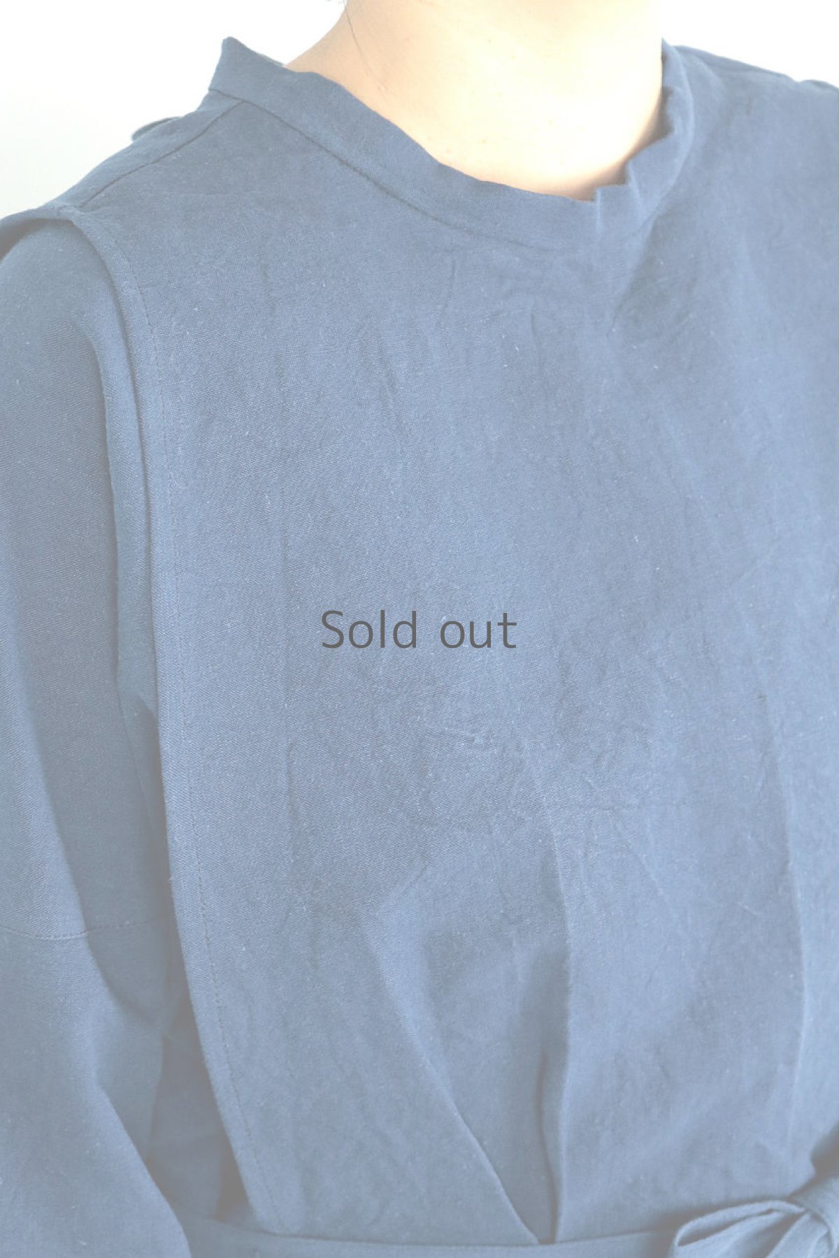 画像8: 【ササキチホ】インスピレーション　修道女のシャツ（青藍色染め） (8)