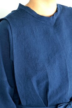 画像8: 【ササキチホ】インスピレーション　修道女のシャツ（青藍色染め） (8)