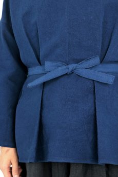 画像9: 【ササキチホ】インスピレーション　修道女のシャツ（青藍色染め） (9)