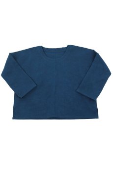 画像3: 【ササキチホ】インスピレーション　修道女のシャツ（青藍色染め） (3)