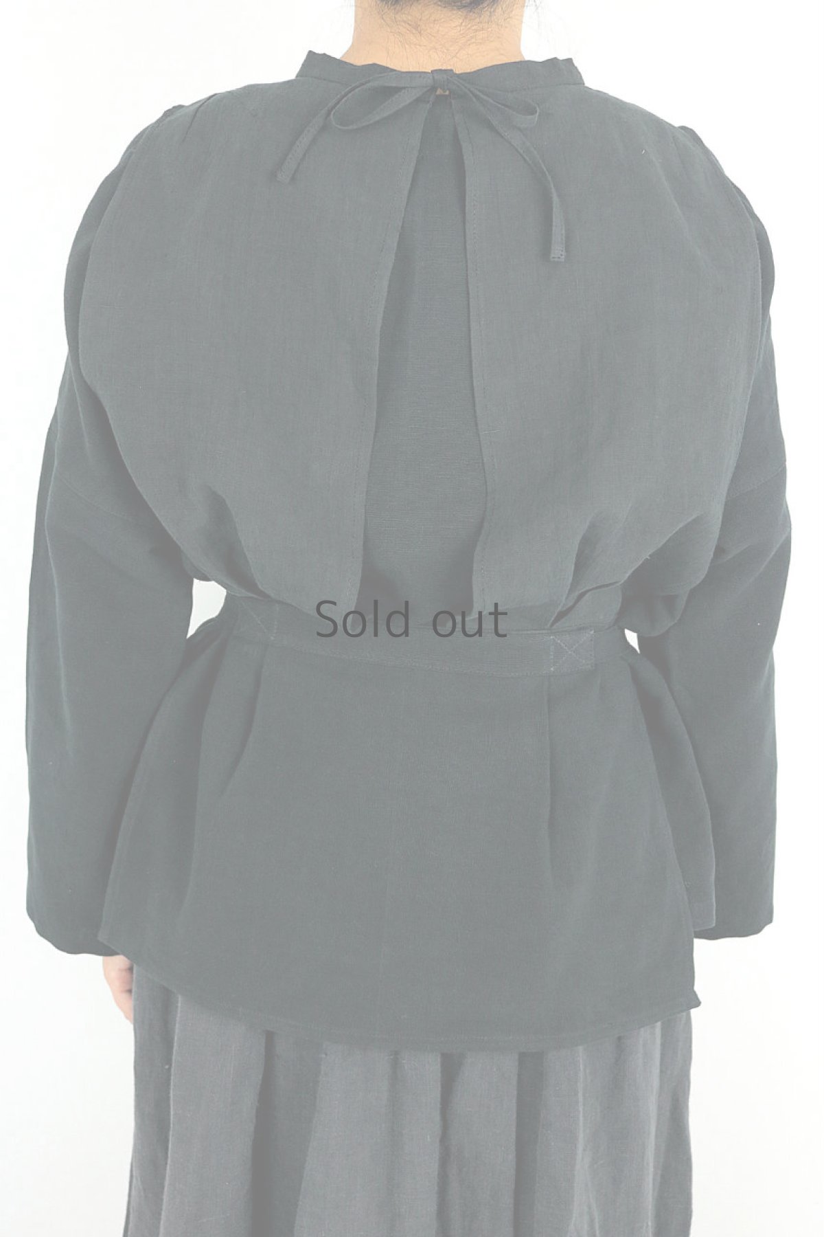 画像7: 【ササキチホ】インスピレーション　修道女のシャツ（黒色染め） (7)