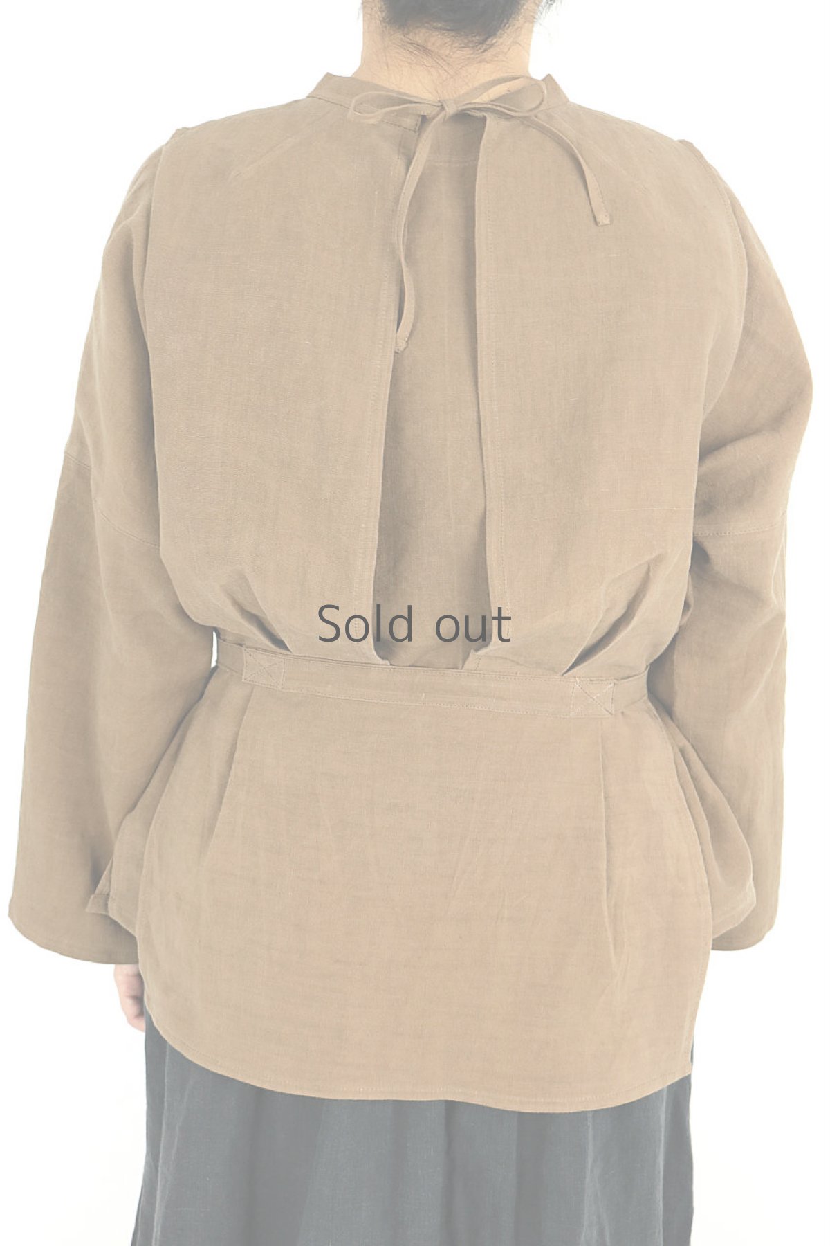 画像7: 【ササキチホ】インスピレーション　修道女のシャツ（茶色染め） (7)