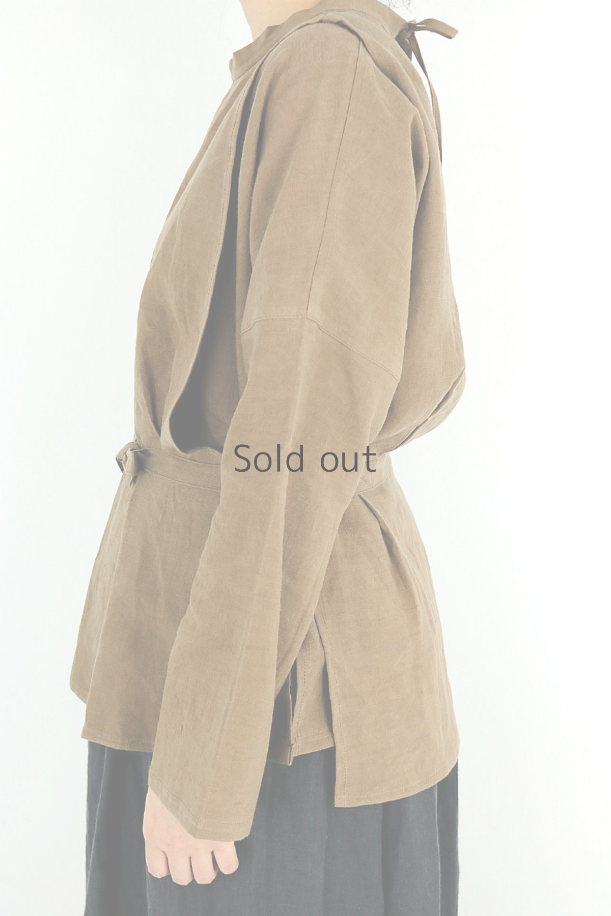 画像6: 【ササキチホ】インスピレーション　修道女のシャツ（茶色染め） (6)