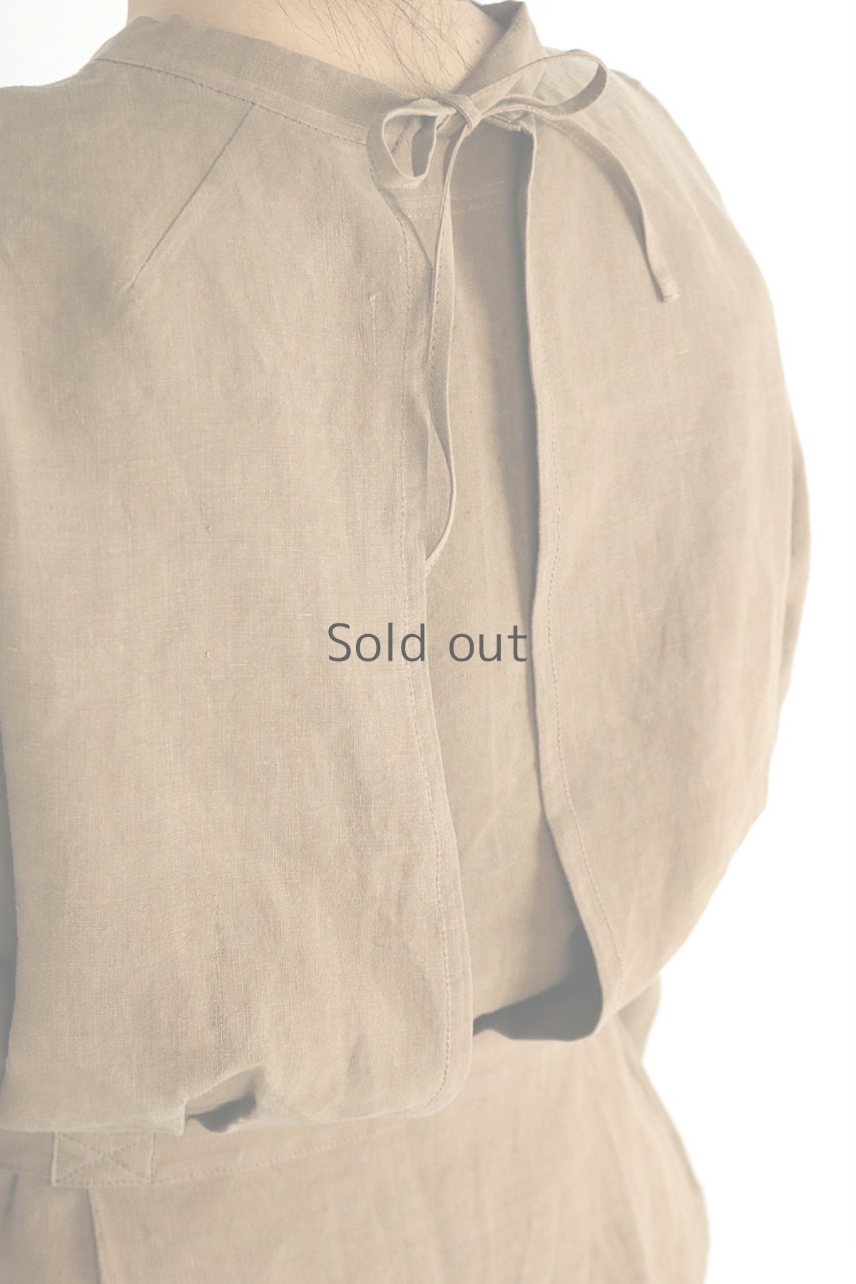 画像11: 【ササキチホ】インスピレーション　修道女のシャツ（茶色染め） (11)