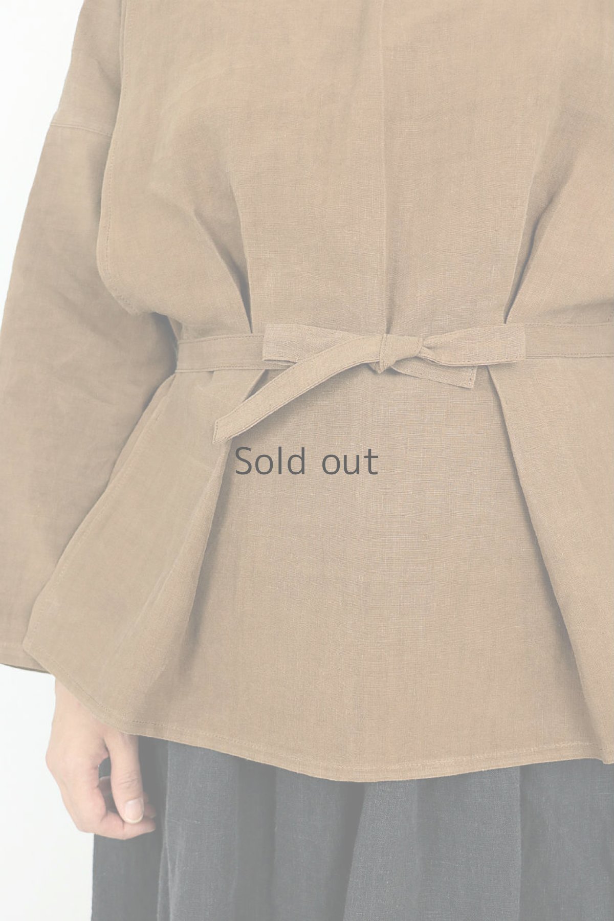 画像9: 【ササキチホ】インスピレーション　修道女のシャツ（茶色染め） (9)