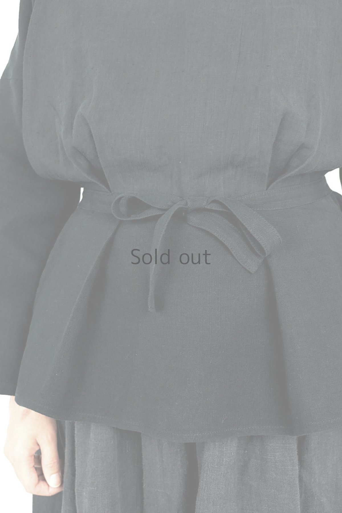 画像10: 【ササキチホ】インスピレーション　修道女のシャツ（黒色染め） (10)