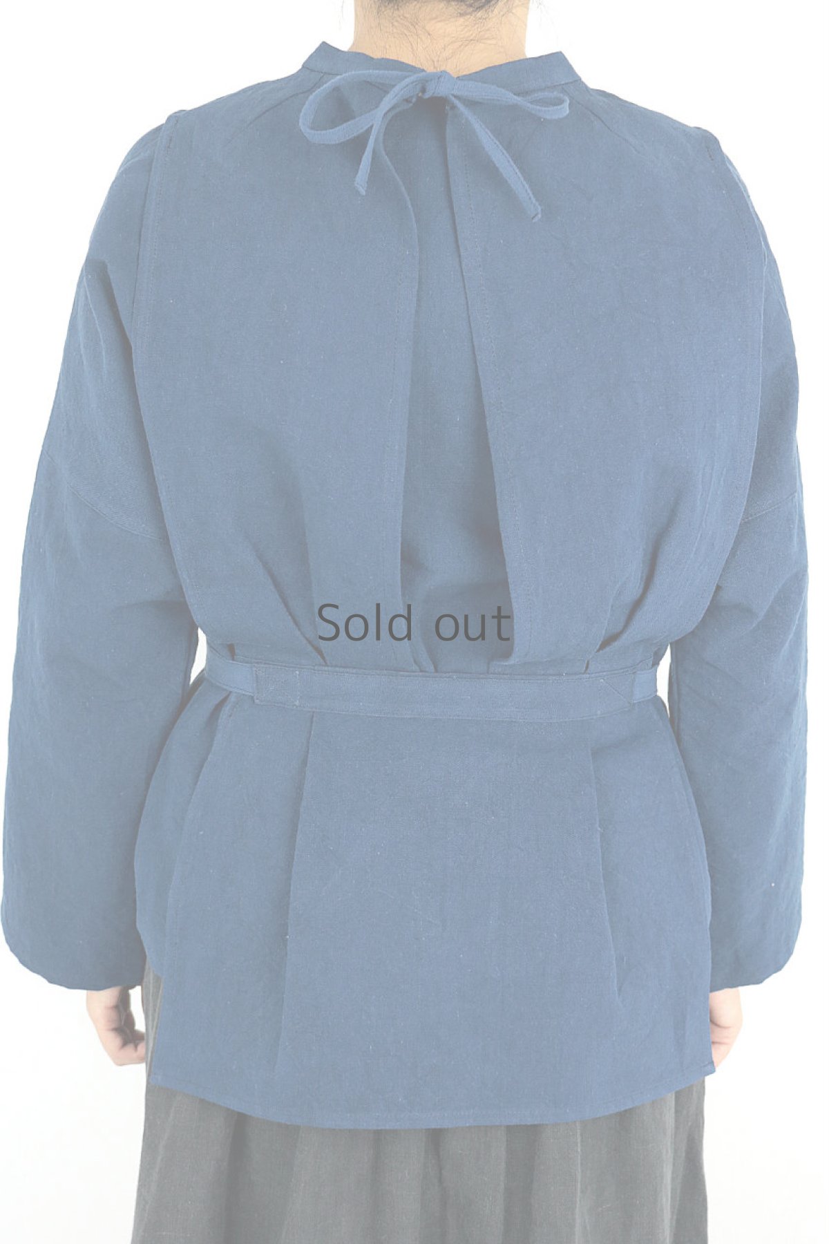 画像7: 【ササキチホ】インスピレーション　修道女のシャツ（青藍色染め） (7)