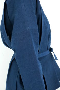 画像10: 【ササキチホ】インスピレーション　修道女のシャツ（青藍色染め） (10)