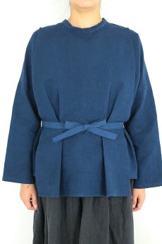 画像5: 【ササキチホ】インスピレーション　修道女のシャツ（青藍色染め） (5)