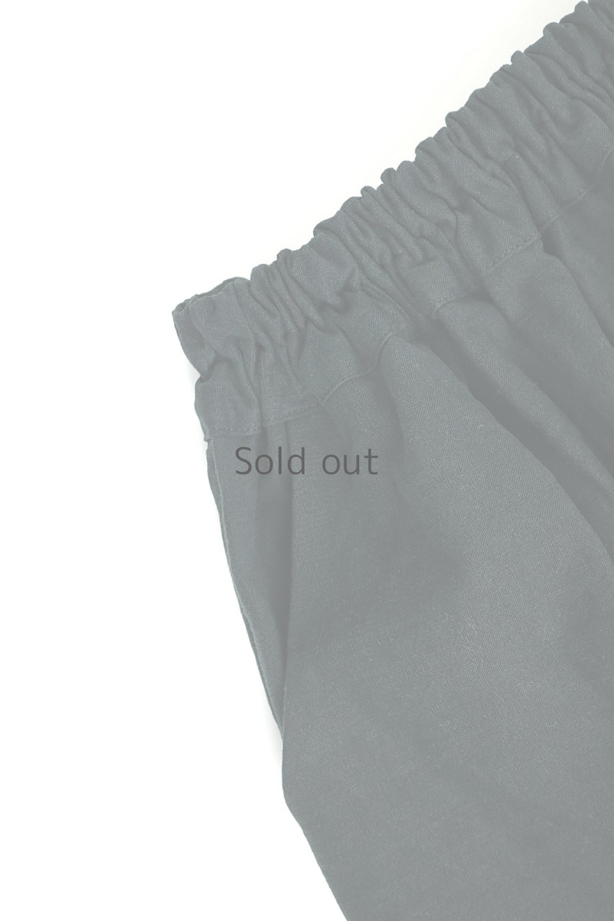 画像5: 【MITSUGU SASAKI】アンティークリネン×染×古布　パッチワーク刺し子スカート（黒色） (5)