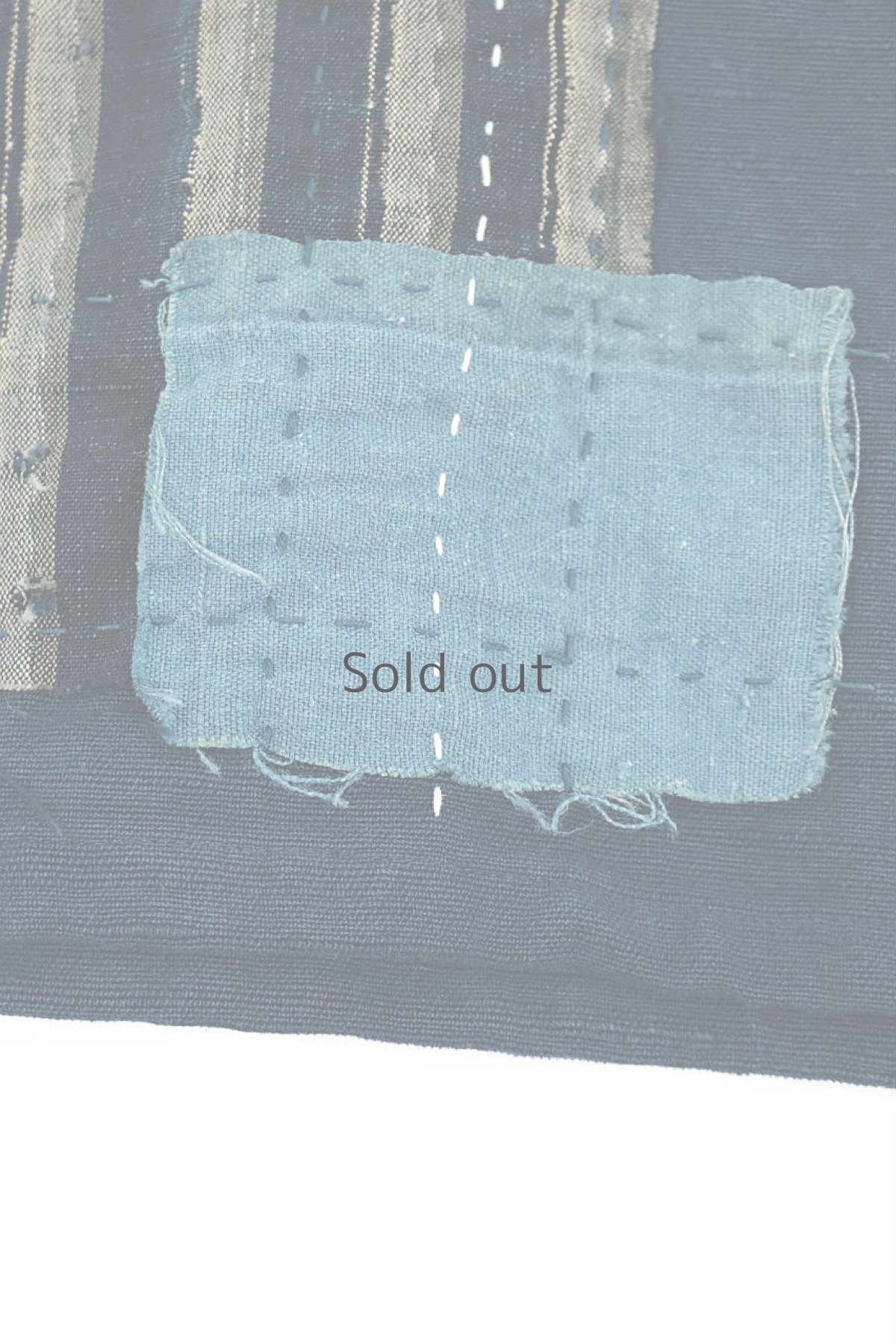 画像4: 【MITSUGU SASAKI】アンティークリネン×古布×染　うわっぱり（濃藍色） (4)