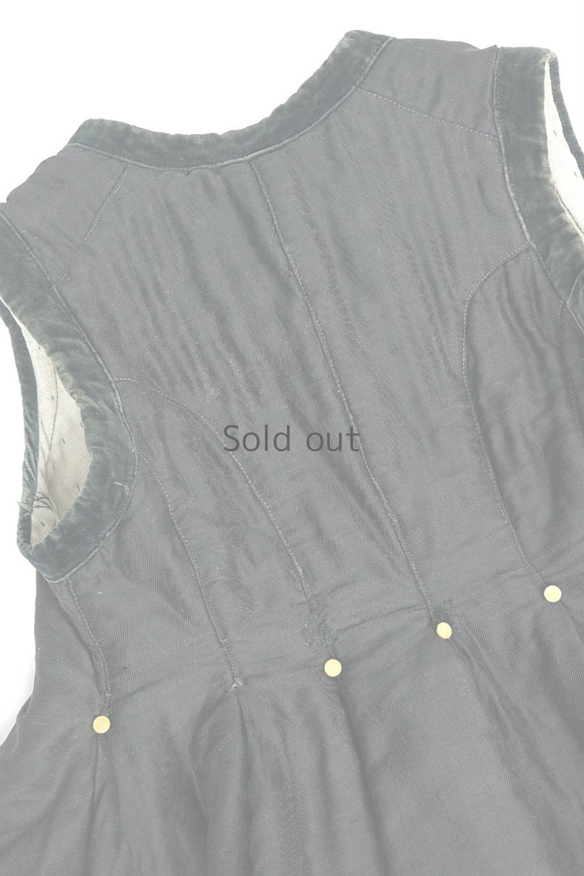 画像16: 【ウクライナ】アンティーク　伝統衣装のベスト（ブラック） (16)