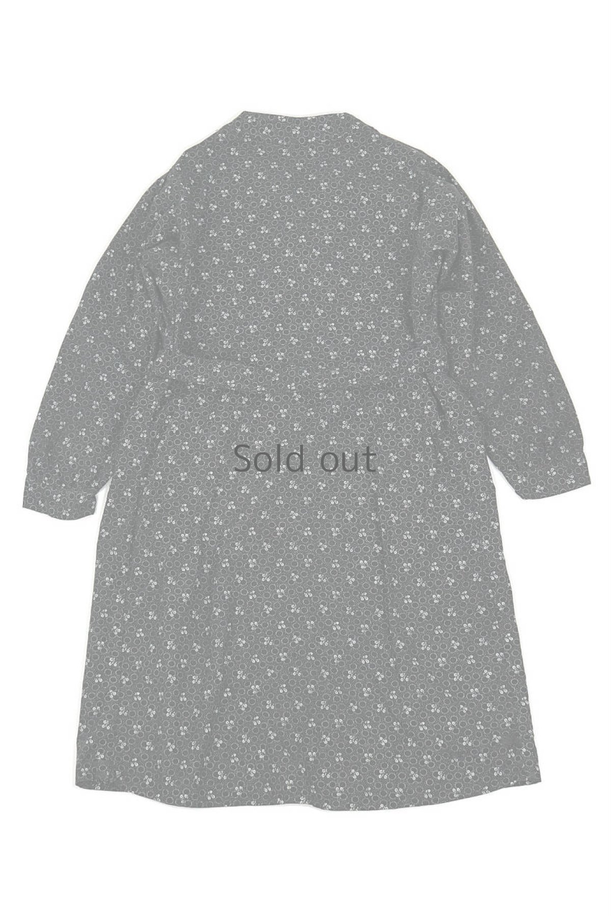 画像2: 【フランス】1950年代頃のブラックワークコート（小花柄） (2)