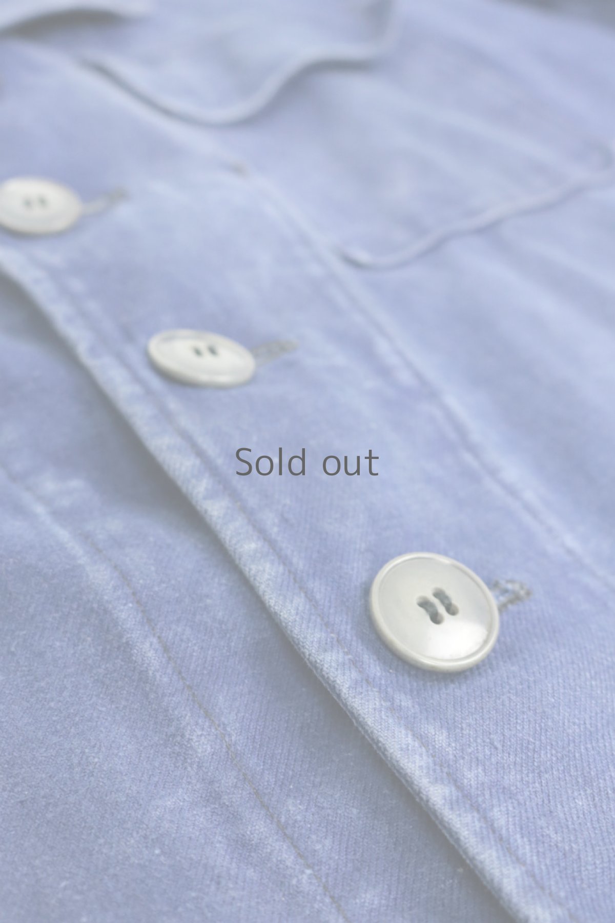 画像10: 【フランス】1960年代頃のブルーコットンワークジャケット（ノッチドラペル） (10)