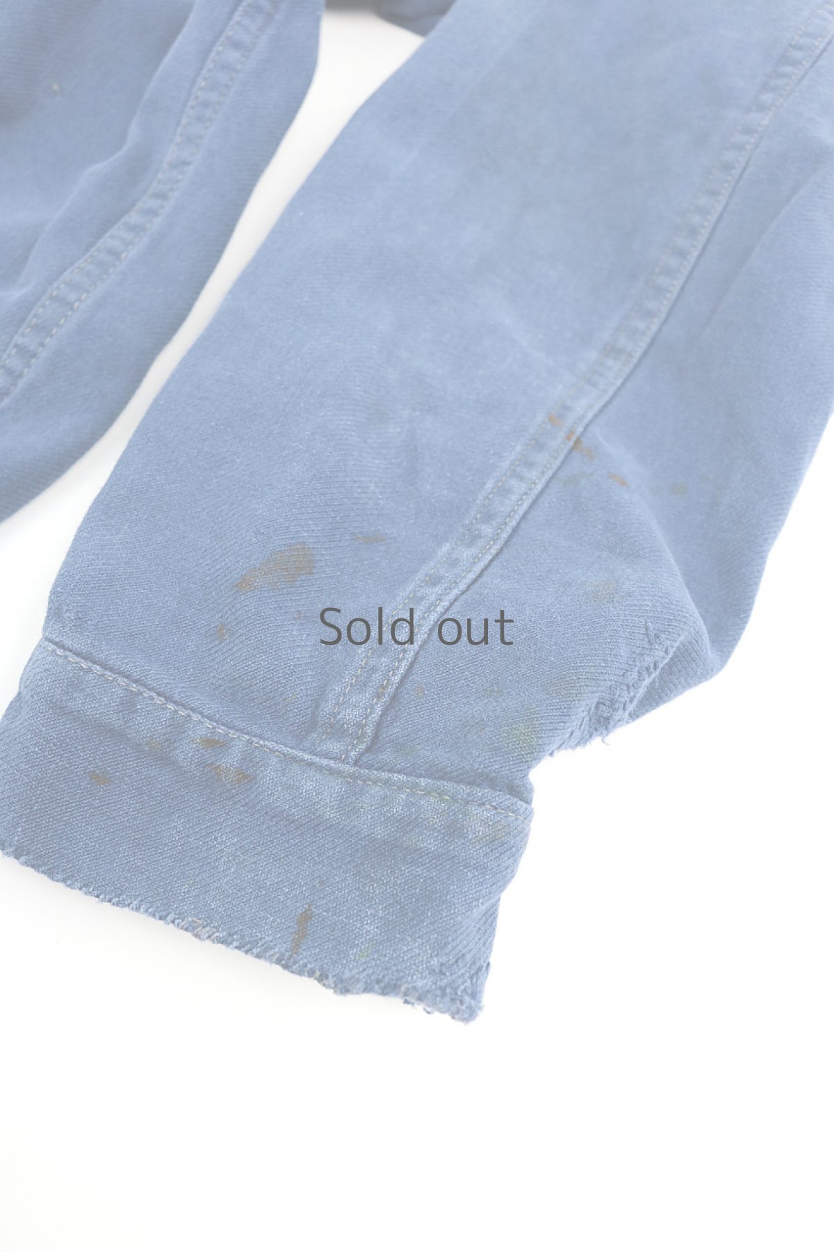 画像10: 【フランス】1960年代頃のジップアップ　ワークブルゾン (10)