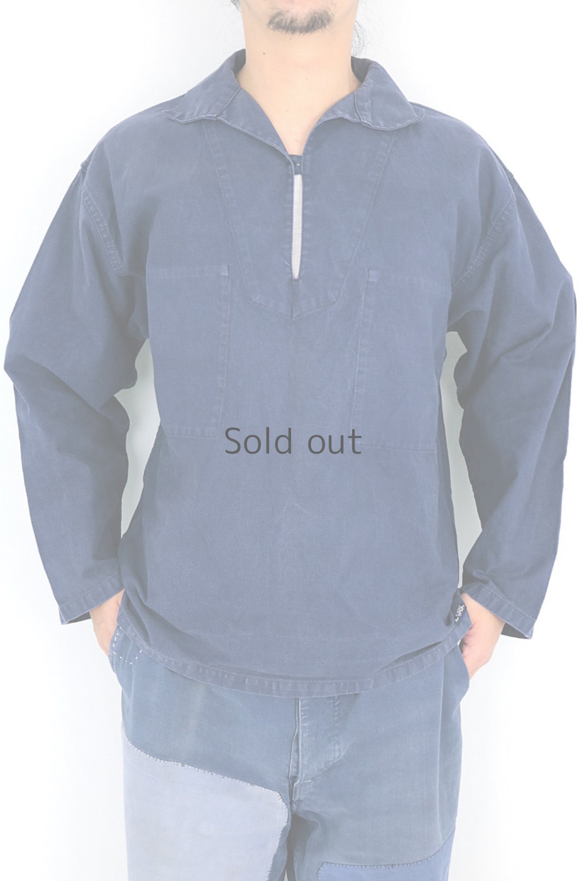 画像3: 【フランス】ビンテージ　セーラーワークシャツ（Le Glazik） (3)