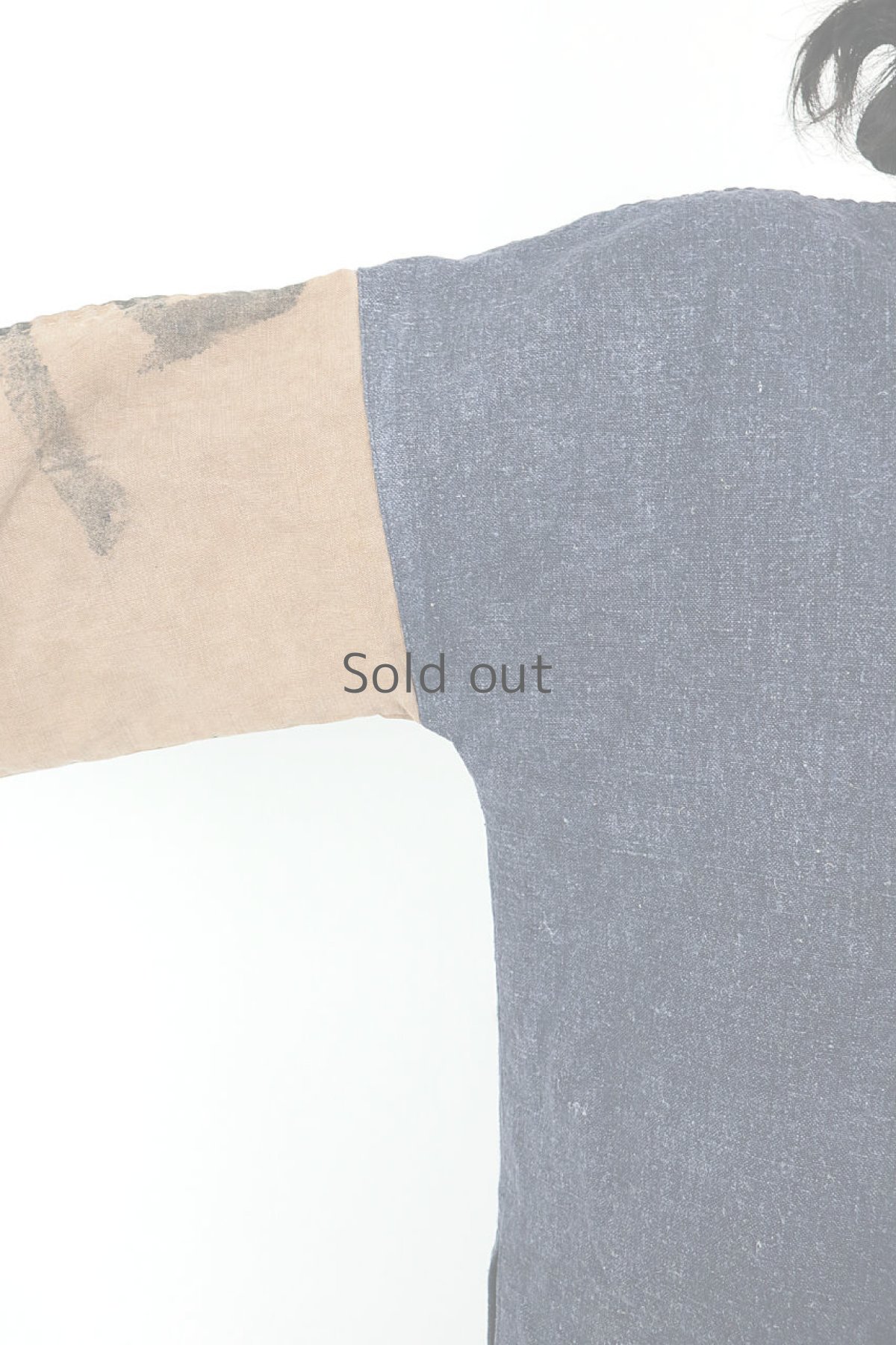 画像7: 【ササキチホ】アジア古布と奉納旗のチャイナシャツジャケット (7)