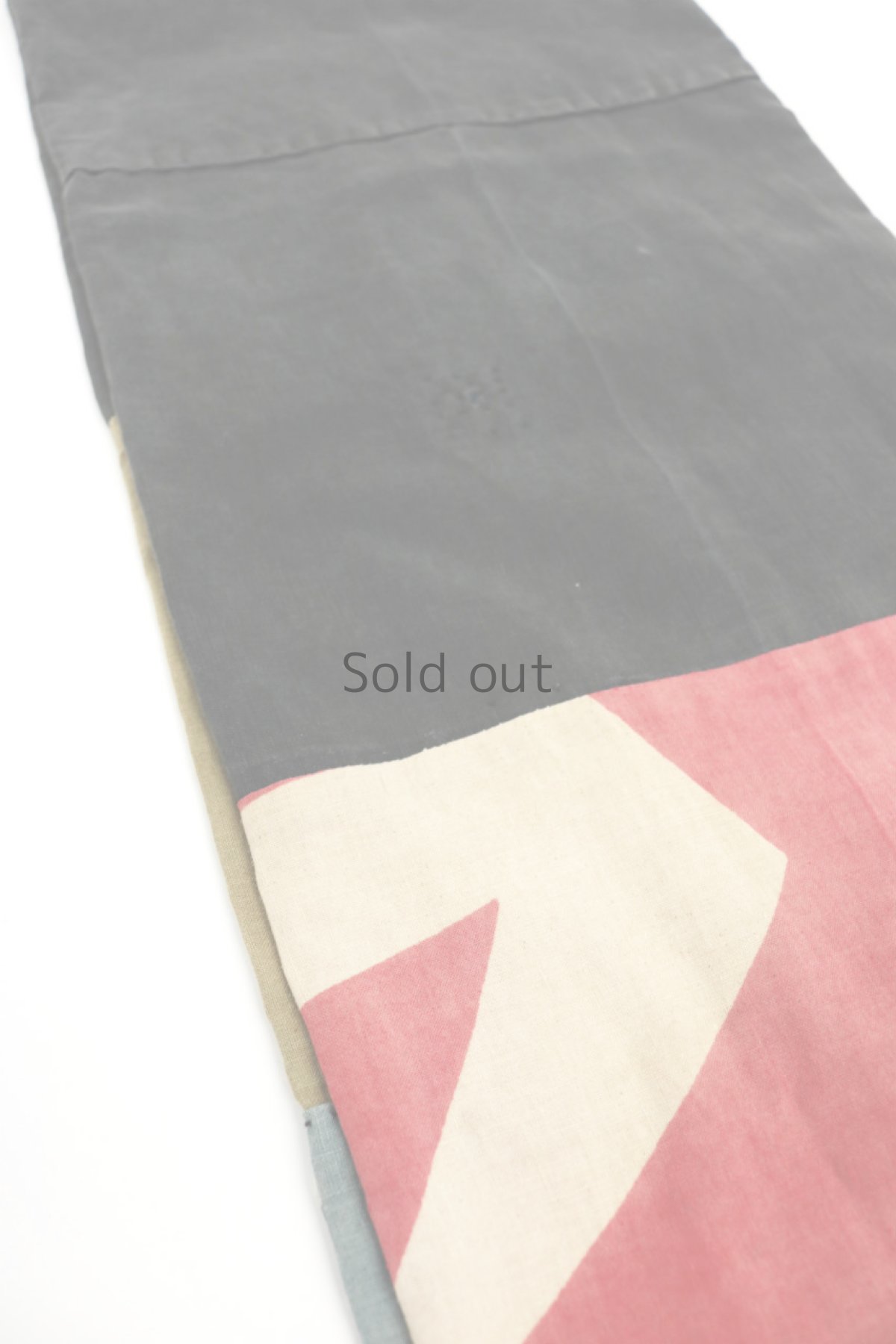 画像5: 【ササキチホ】古布　太めのつぎはぎスヌード（黒と朱色と草木染） (5)