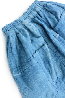 画像7: 【ササキチホ】農婦シリーズ　浅葱色の藍染スカート（リバーシブル） (7)
