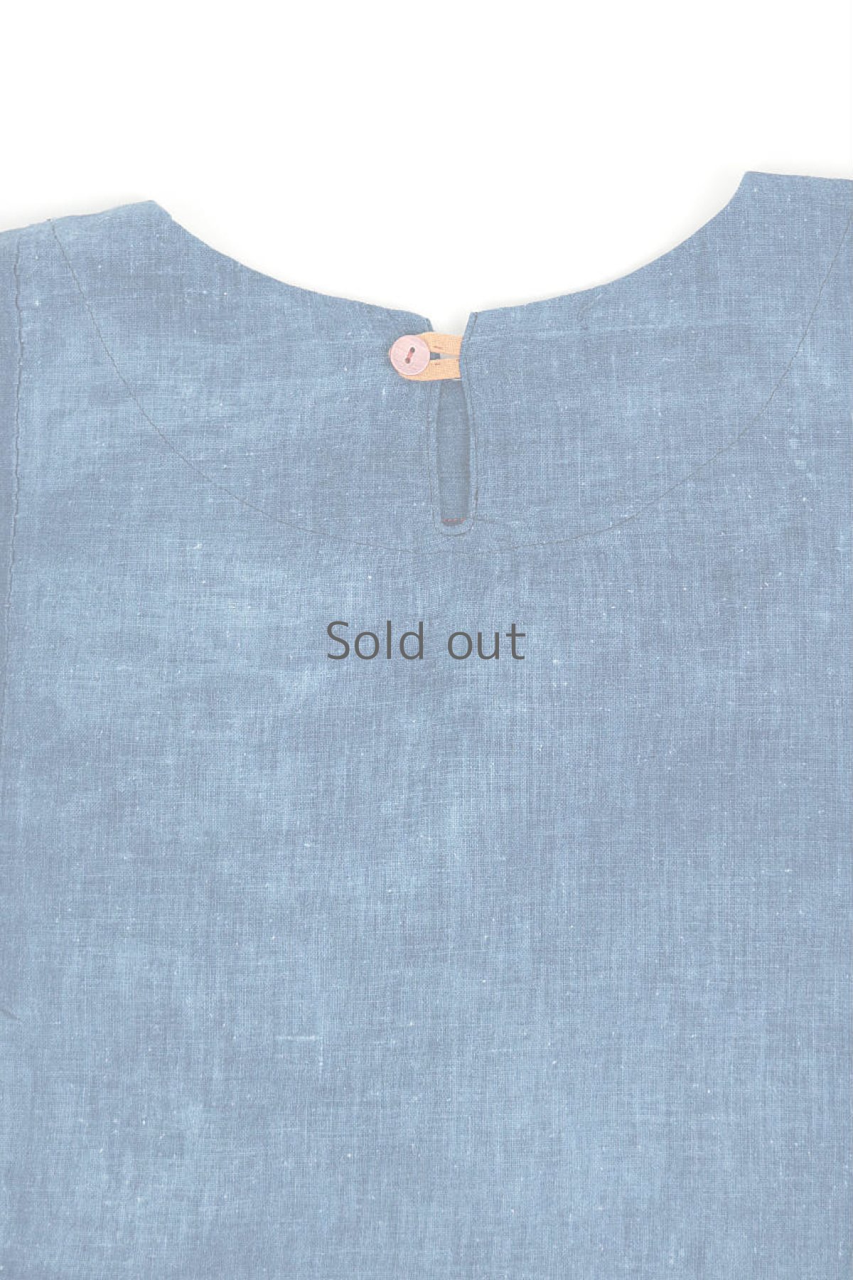 画像12: 【ササキチホ】藍染古布　ひらひらバルーン袖ブラウス (12)