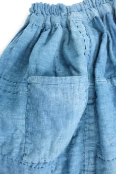 画像9: 【ササキチホ】農婦シリーズ　浅葱色の藍染スカート（リバーシブル） (9)