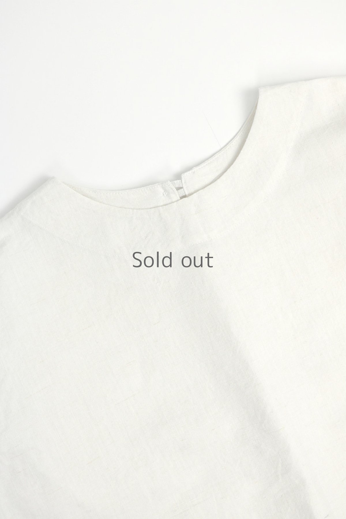 画像9: 【ササキチホ】アンティークリネン×染め　シンプルブラウス（4色白と茶色と紺色と黒） (9)