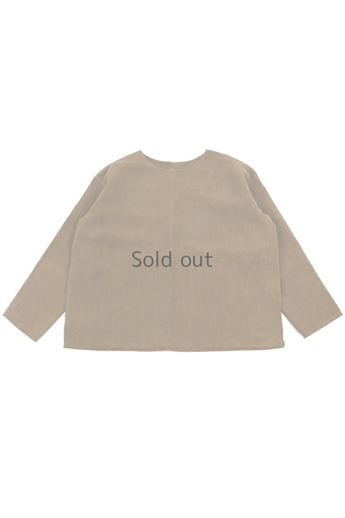 画像3: 【ササキチホ】アンティークリネン×染め　シンプルブラウス（4色白と茶色と紺色と黒） (3)