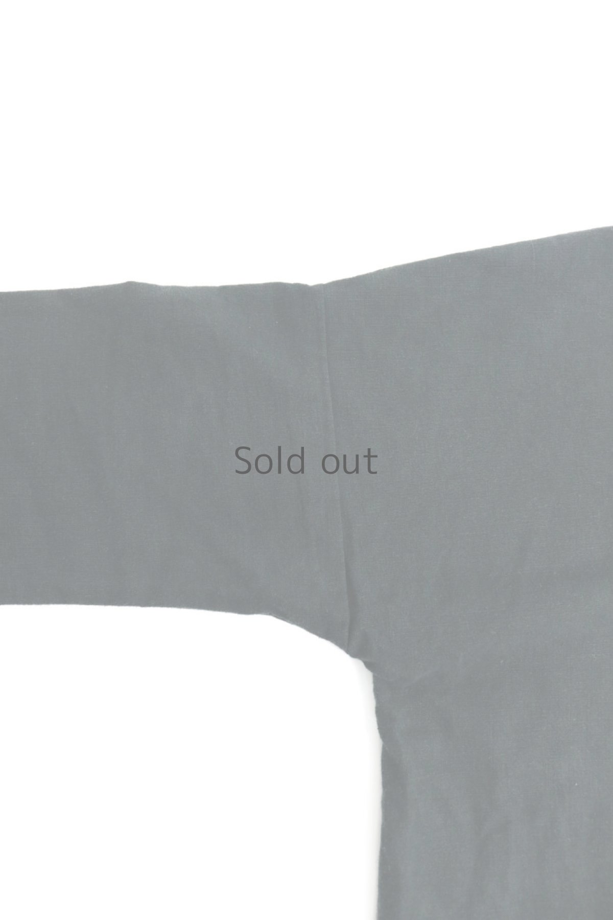 画像13: 【ササキチホ】アンティークリネン×染×古布　ボロ衿の着物コート（黒色） (13)