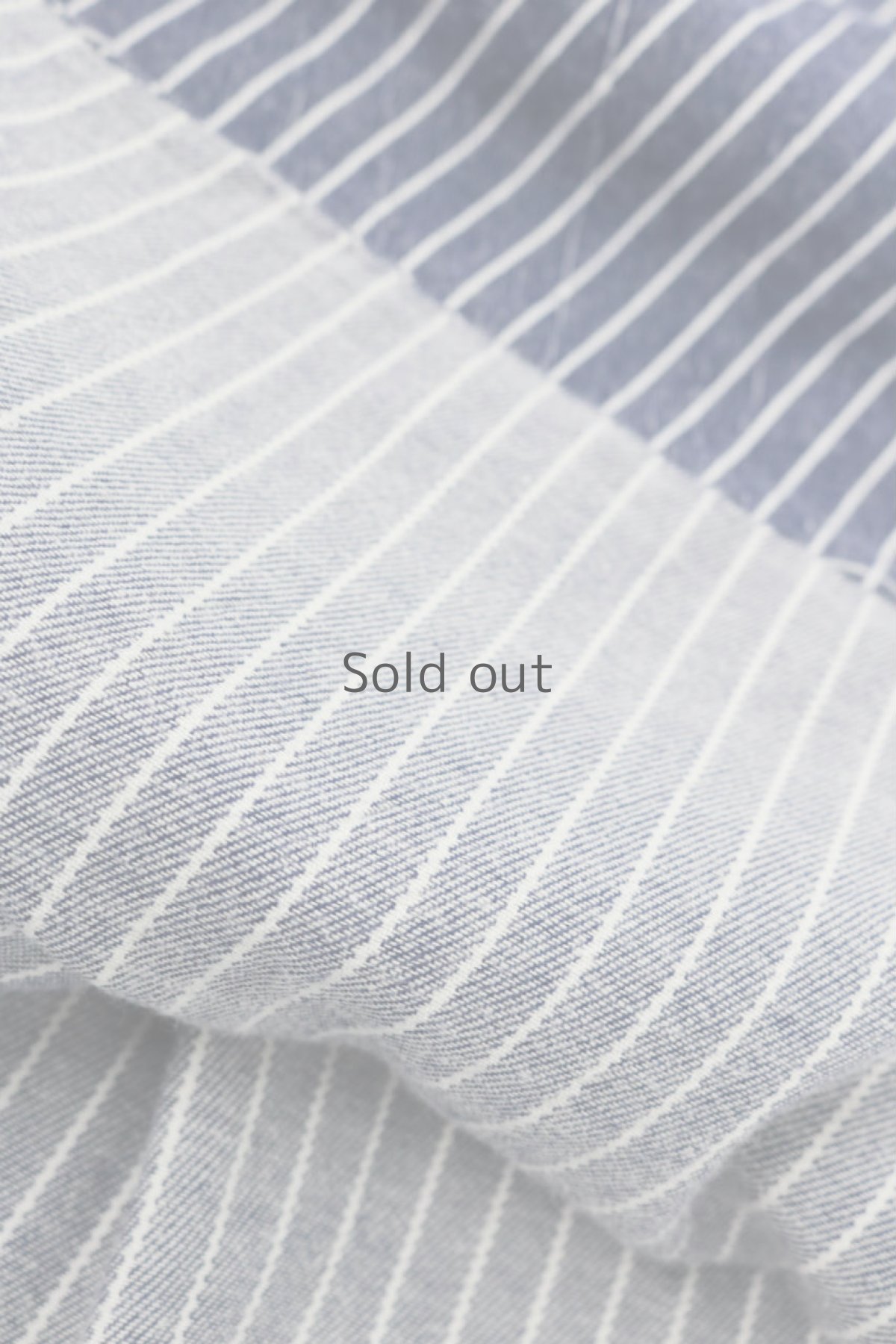 画像11: 【MITSUGU SASAKI】ビンテージリメイク　裏起毛ストライプコットン　ロングスモック (11)