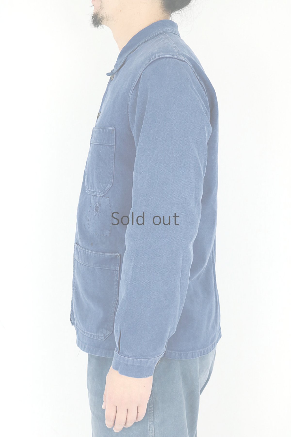 画像4: 【フランス】1960年代頃のブルーコットンワークジャケット（VULCAIN） (4)