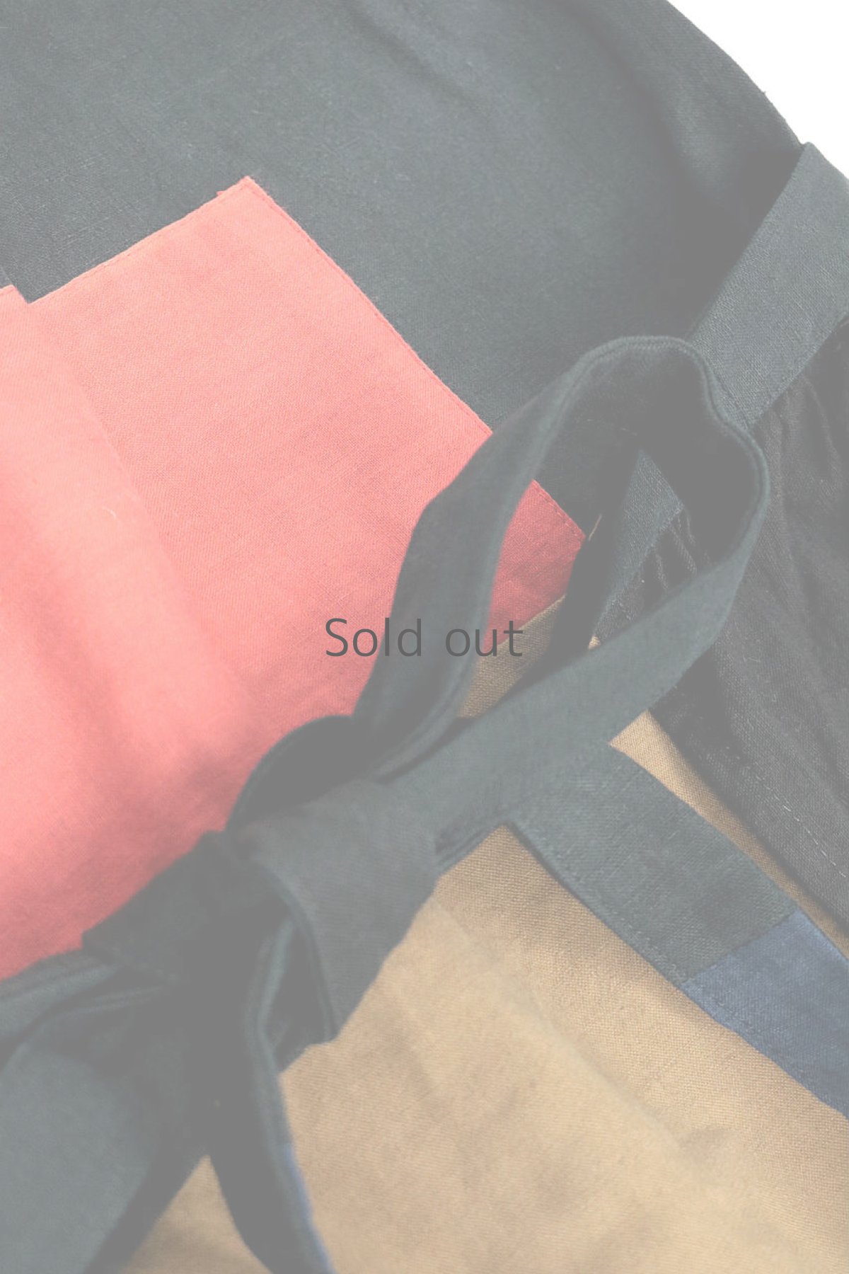 画像12: 【ササキチホ】アンティークリネン×染め　エプロンワンピース（黒と茶） (12)