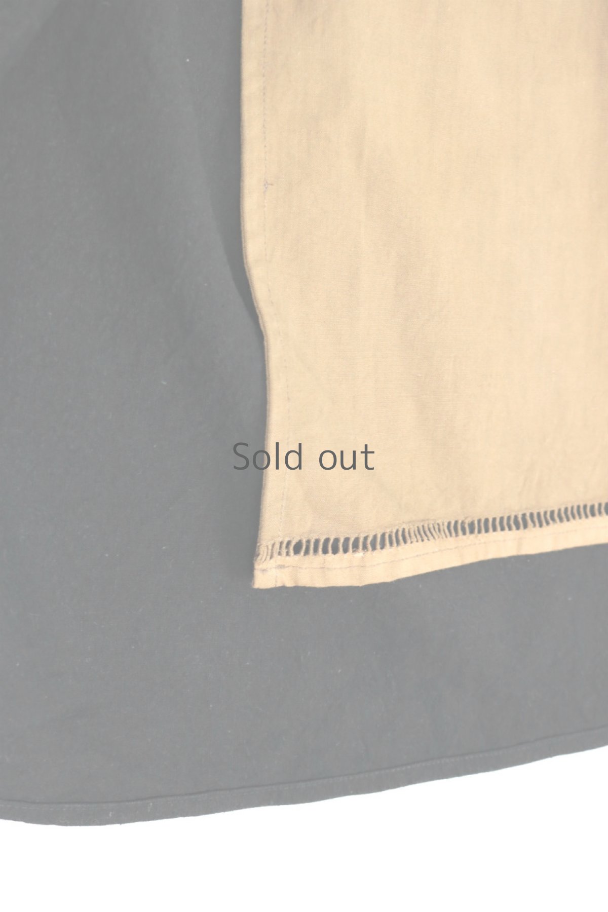 画像15: 【ササキチホ】アンティークリネン×染め　エプロンワンピース（黒と茶） (15)