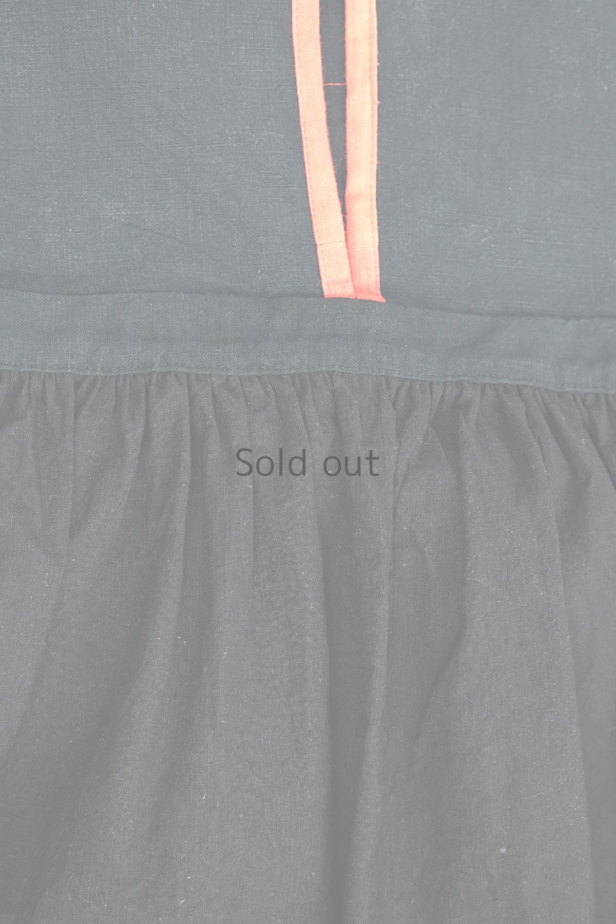 画像17: 【ササキチホ】アンティークリネン×染め　エプロンワンピース（黒と茶） (17)