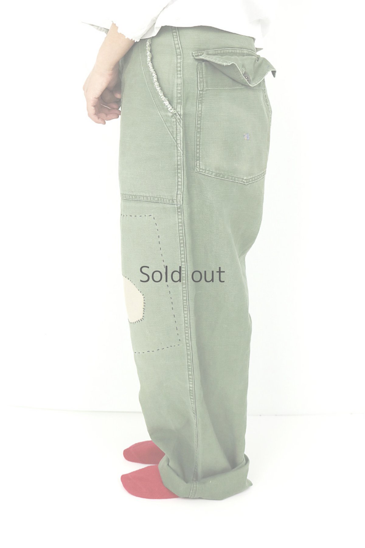 画像5: 【MITSUGU SASAKI】ビンテージリメイク　パッチワーク　ミリタリーパンツ（アメリカ軍） (5)