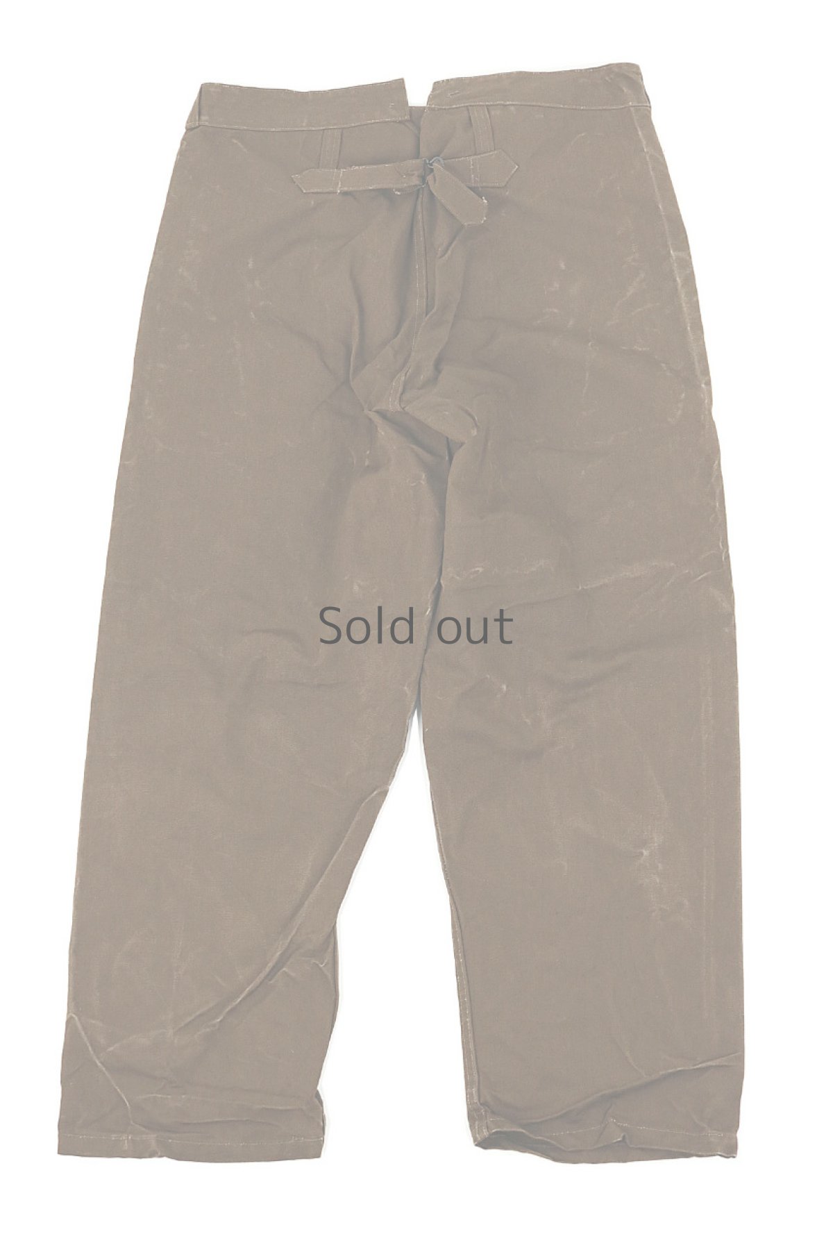 画像2: 【フランス】1960年代頃のブラウンダック　レイルウェイワークパンツ（１ウォッシュ） (2)