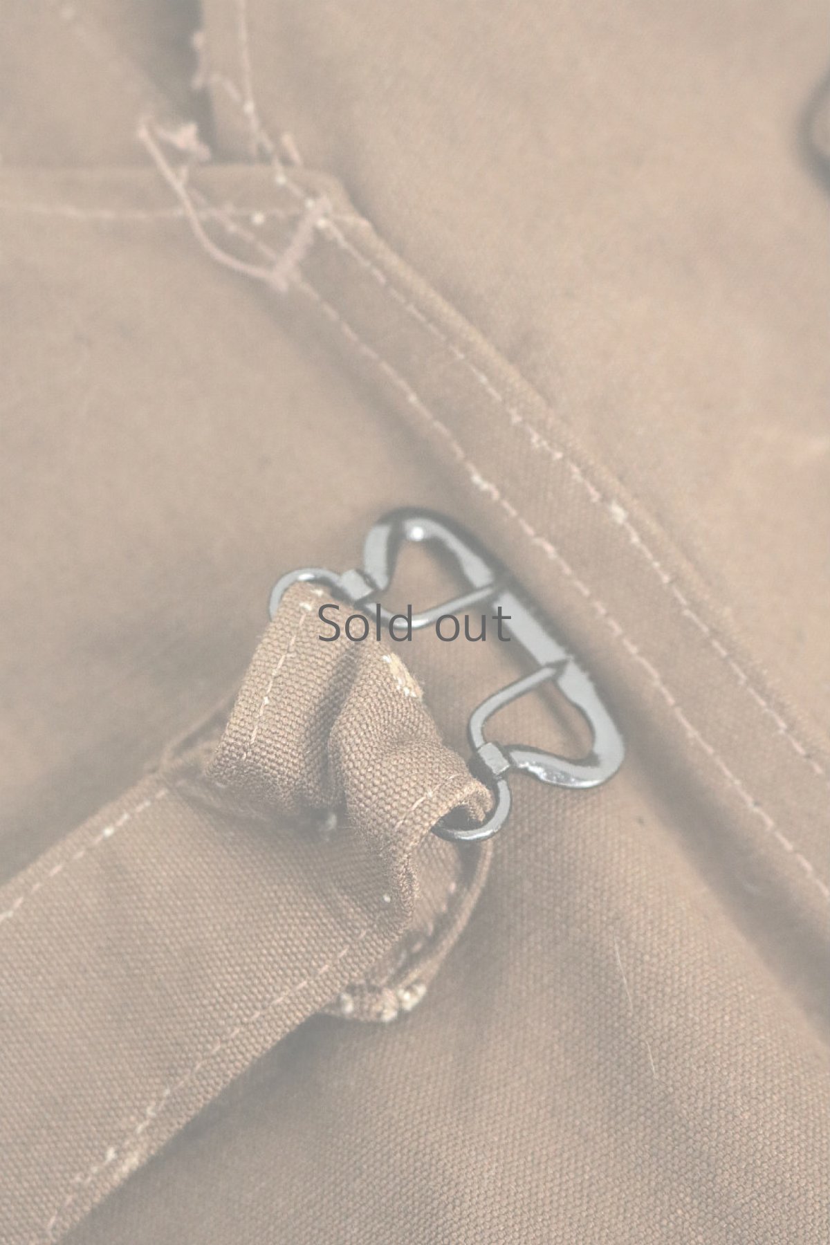 画像11: 【フランス】1960年代頃のブラウンダック　レイルウェイワークパンツ（１ウォッシュ） (11)