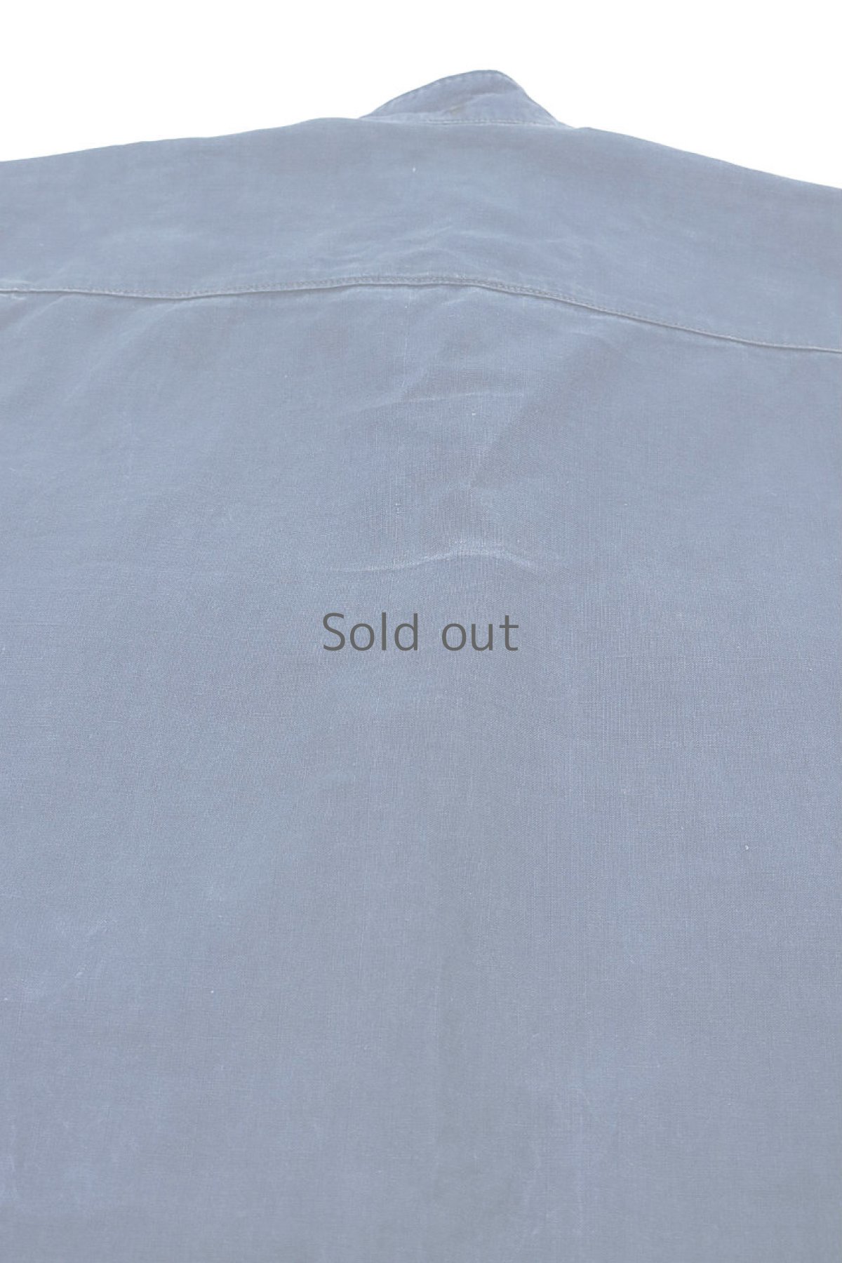 画像15: 【フランス】1940年代ブルーコットンプルオーバーロングシャツ(イニシャルGS) (15)