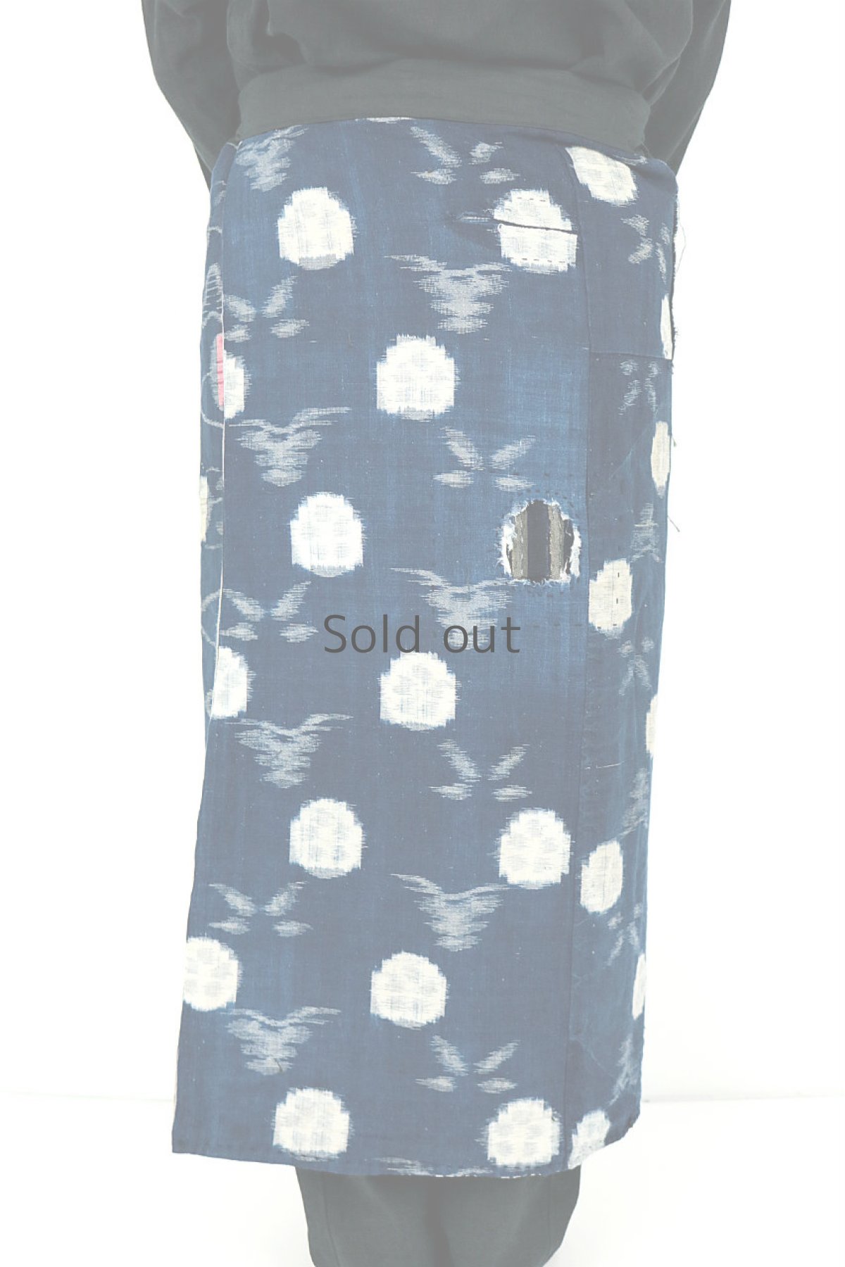 画像7: 【MITSUGU SASAKI】古布　巻きエプロン（リバーシブル） (7)