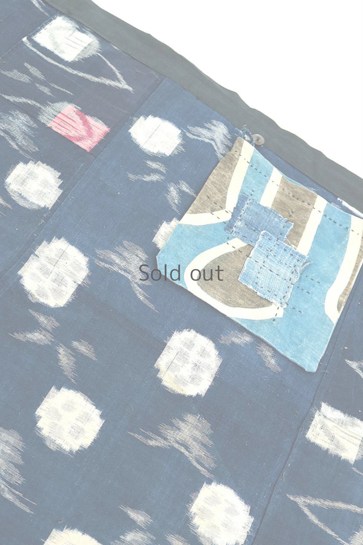 画像14: 【MITSUGU SASAKI】古布　巻きエプロン（リバーシブル） (14)