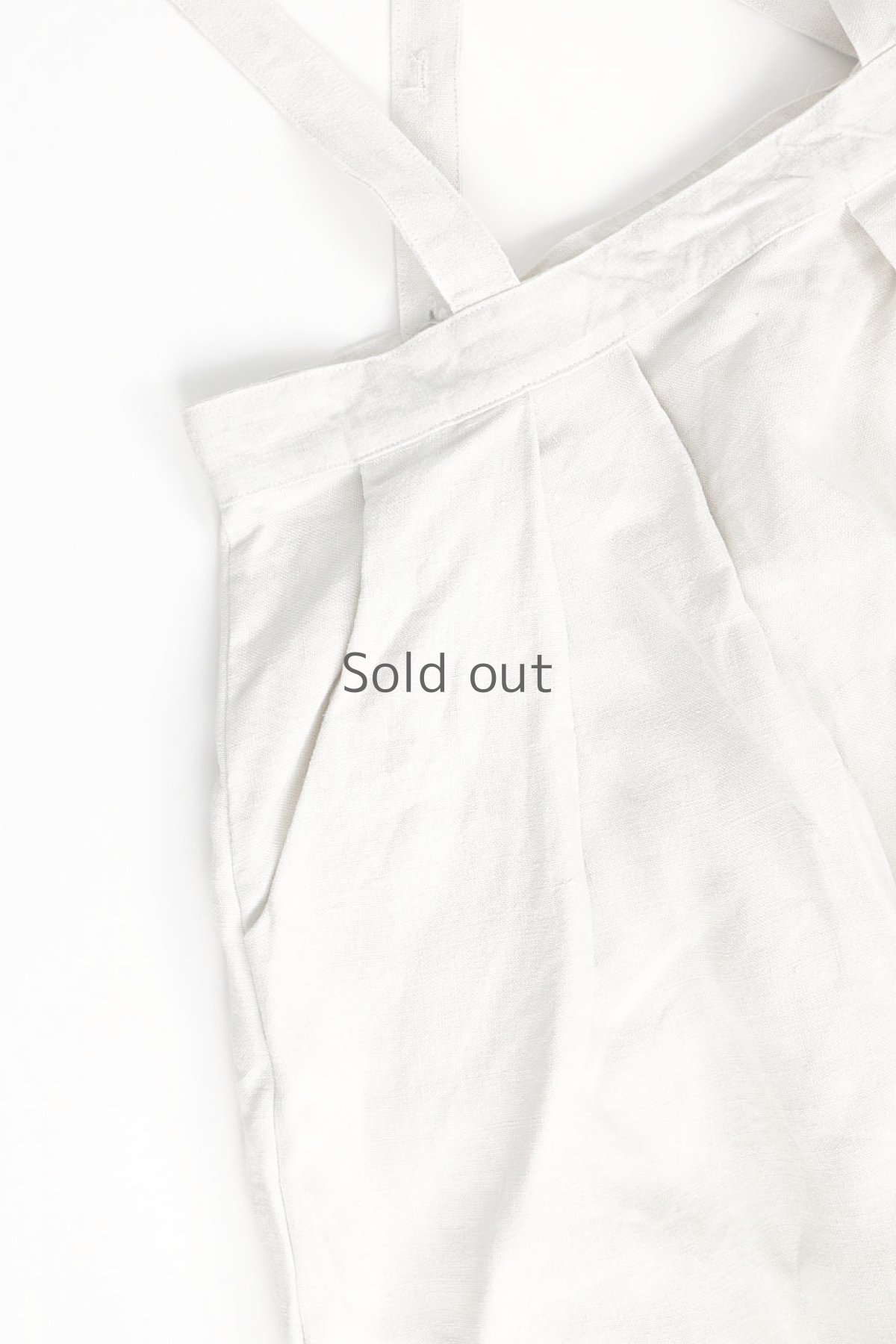 画像9: 【ササキチホ】アンティークリネン　ジャンパーロングスカート（白色） (9)