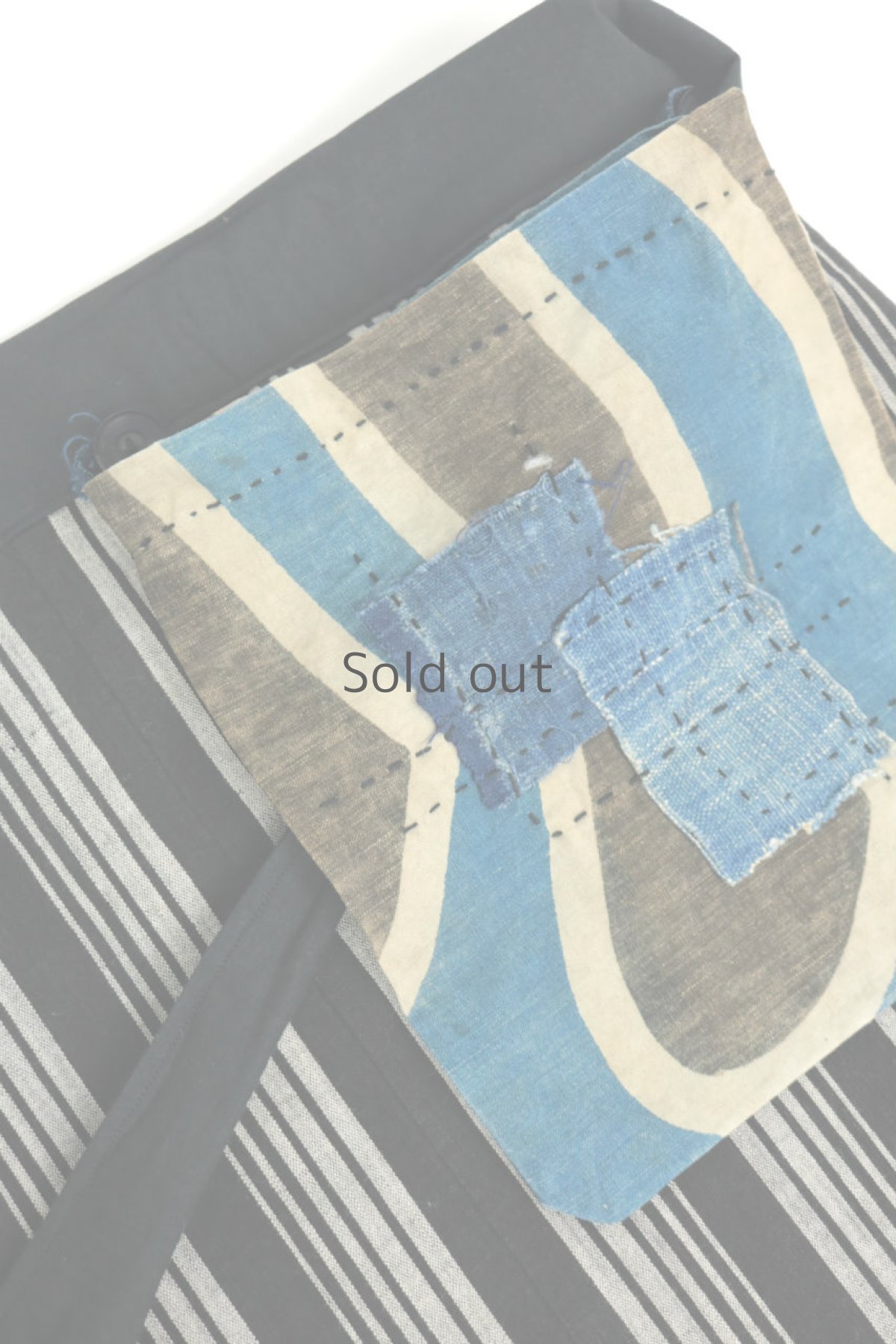 画像10: 【MITSUGU SASAKI】古布　巻きエプロン（リバーシブル） (10)