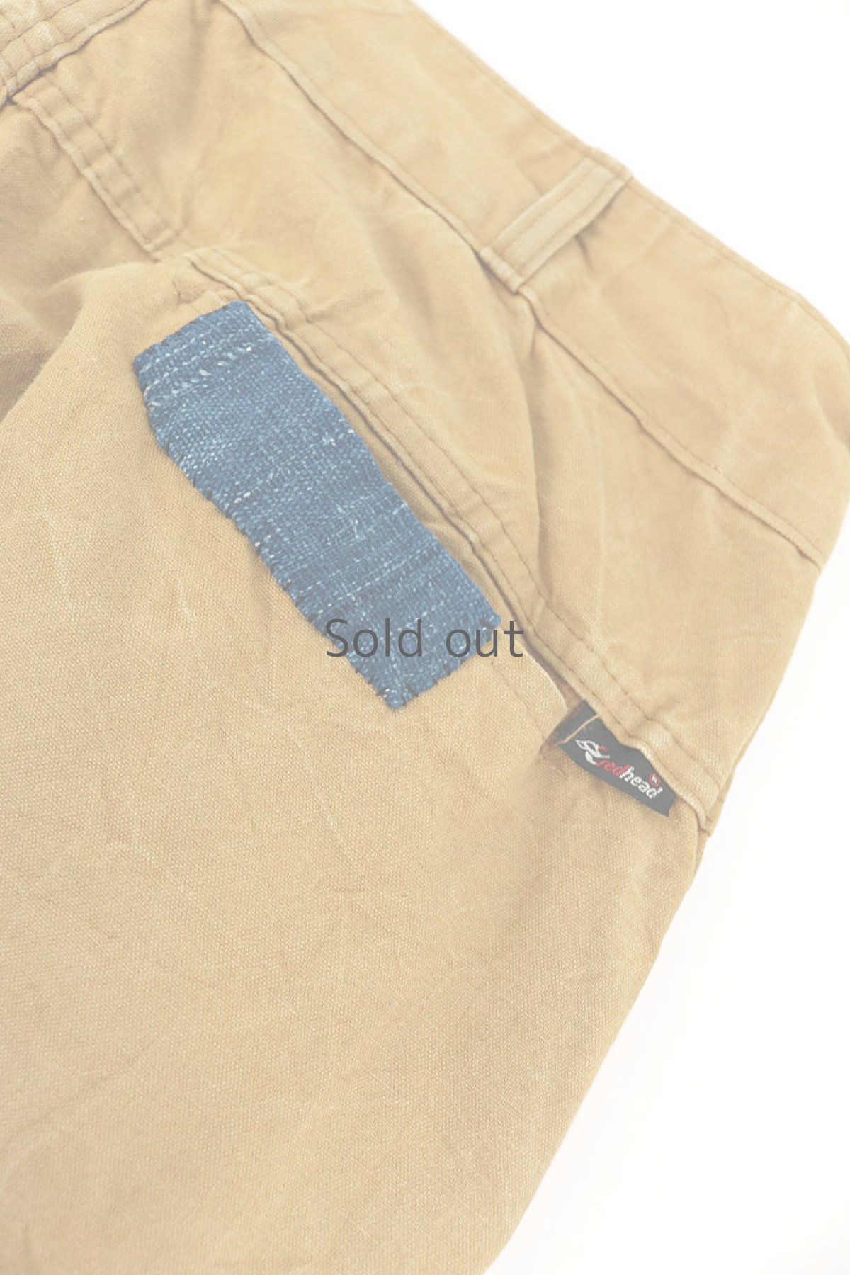 画像10: 【MITSUGU SASAKI】ビンテージリメイク＋古布　パッチワーク　ハンティングーパンツ（キャメル） (10)