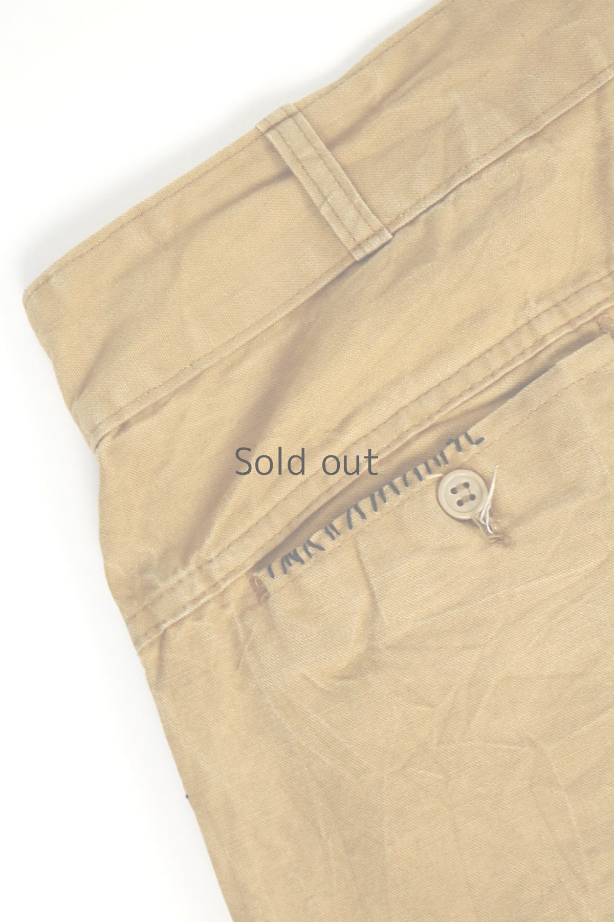 画像11: 【MITSUGU SASAKI】ビンテージリメイク＋古布　パッチワーク　ハンティングーパンツ（キャメル） (11)