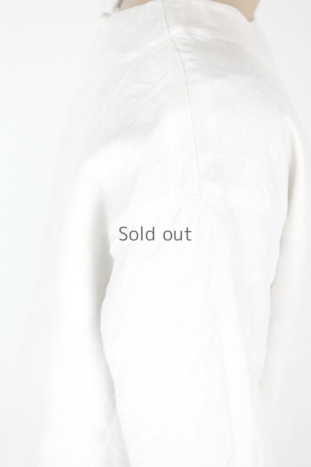 画像6: 【ササキチホ】アンティークリネン　Aラインワンピース（白） (6)